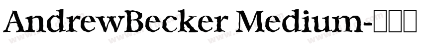 AndrewBecker Medium字体转换